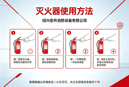 灭火器的使用方法全解-绍兴宏升消防设备有限公司
