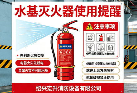 使用水基干粉灭火器有什么注意事项-绍兴宏升消防设备有限公司